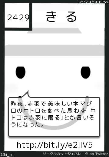 き　るさんのサークルカット