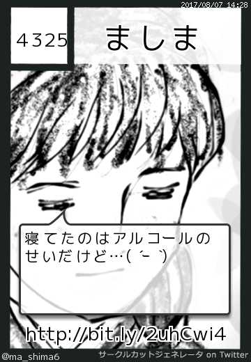ましまさんのサークルカット