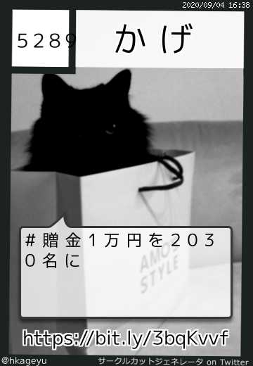 かげさん(@hkageyu)のサークルカット