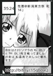 性悪@新潟東方祭「紅14」さん(@syouwaru2010)のサークルカット